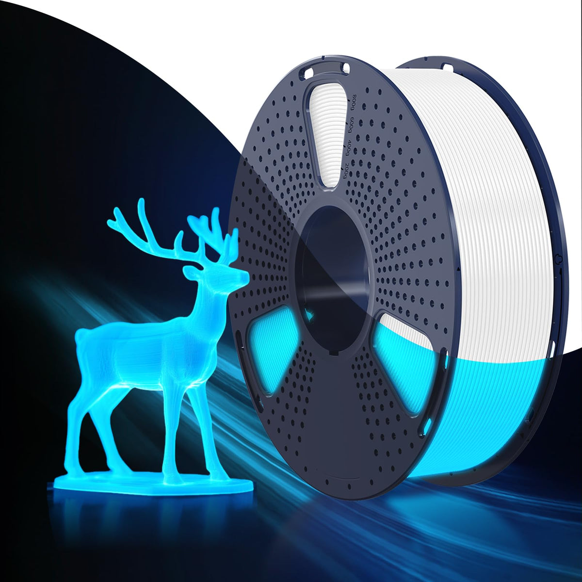 SUNLU PETG Filament 1.75mm,10kg,10 Packs Multi-Color
