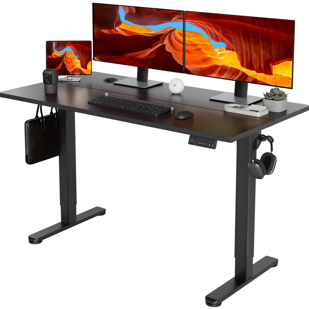 YDN 32 x 19 Inch White Electric Standing Desk
