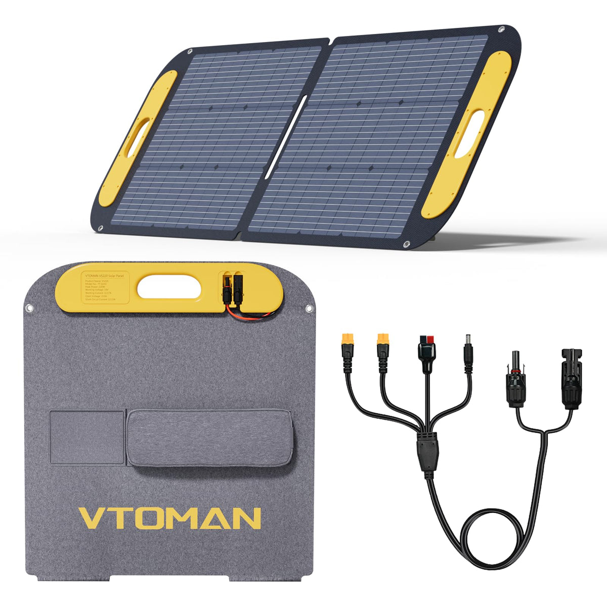 VTOMAN VS200 200W 19V Portable Solar Panel for Power Station