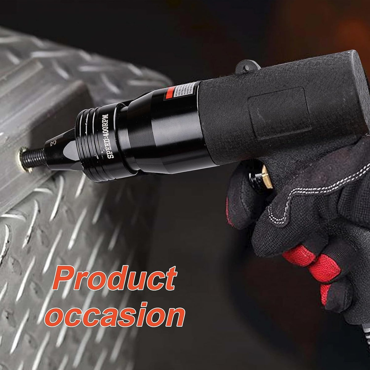 Pneumatic Rivet Nut Gun Tool, 1/4, 5/16 inch Heavy Duty Adjustable Speed Air Rivet Gun with Mandrels Riveting Gun Kit Riveter Set Pull Rivnut Gun (803 Model)