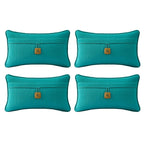Outdoor Sunbrella Decorative Pillows Pack of 4, 20" x 12" Outdoor Pillow Set for Couch Bed Throw Patio Sofa, Airies Marble