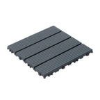 68 Pcs Interlocking Deck Tile (11.42"x11.42"), 61.60 Sq.Ft Deck Flooring Outdoor Waterproof All Weather, Flooring Tiles for Balcony, Backyard, Indoor & Outdoor, Dark Gray