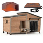 GUTINNEEN Dog House Insulated for Small Dogs Outdoor Cat House Feral Cat Shelter with Thermal Liner