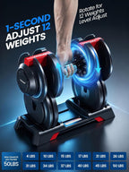 Yagud Adjustable Dumbbell Set, 40/50/90lbs Adjustable Weights Dumbbells