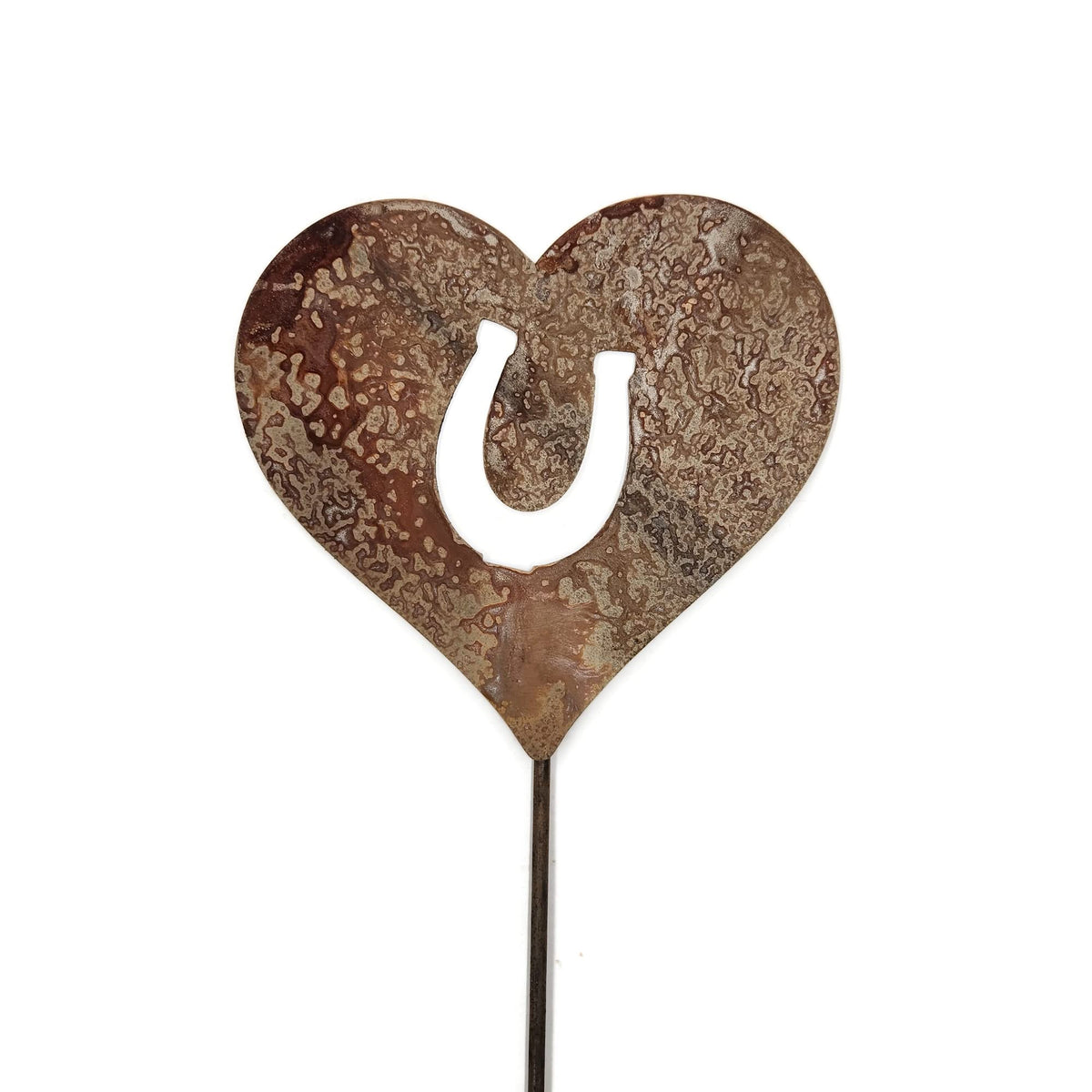 Pet Dog, Cat, Rabbit or Bird Keepsake Memorial Heart Garden Stake 20 to 28 Inches Tall (Large Heart, 28" Tall, Yorkie Yorkshire Terrier, Naturally Rusted)