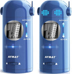 AFMAT Fully Automatic Pencil Sharpener, Blue, 2 Pack (one with Dotted Eyes)