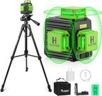 HUEPAR Laser Level 360 Self Leveling with 50" Tripod, 3x360° Laser Leveler