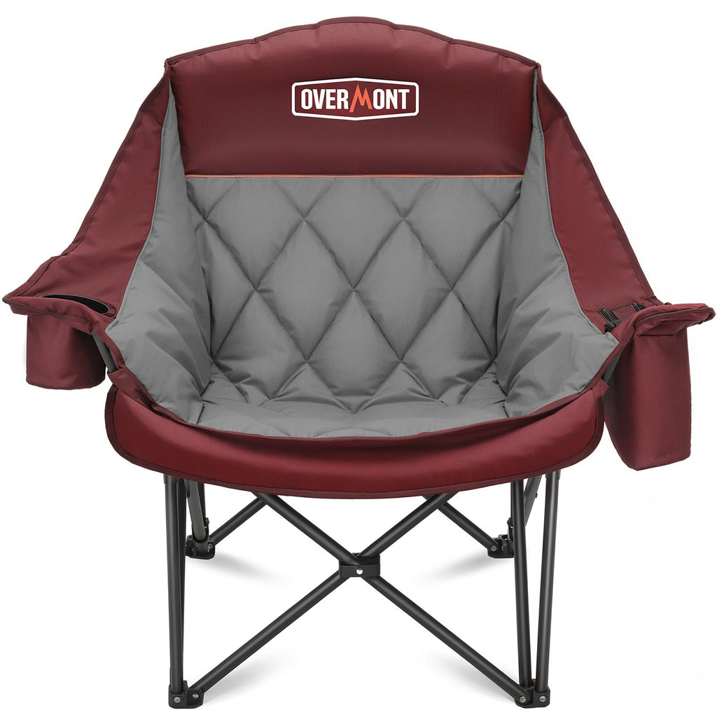 Overmont 2-Pack Oversized XL Camping Chairs - 500 lb Support