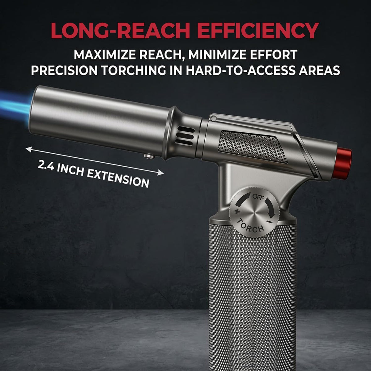 Powerful All-Metal Butane Torch Lighter(Gas Not Included)