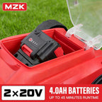 MZK 20V 13-Inch Electric Lawn Mower, Compact Brushless Mower