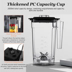 Commercial Blender with Soundproof Shield, 70 Oz Quiet Professional Blenders, Self-Cleaning, Quiet Sound Enclosure, 2200W Professional Blender for Kitchen,110V