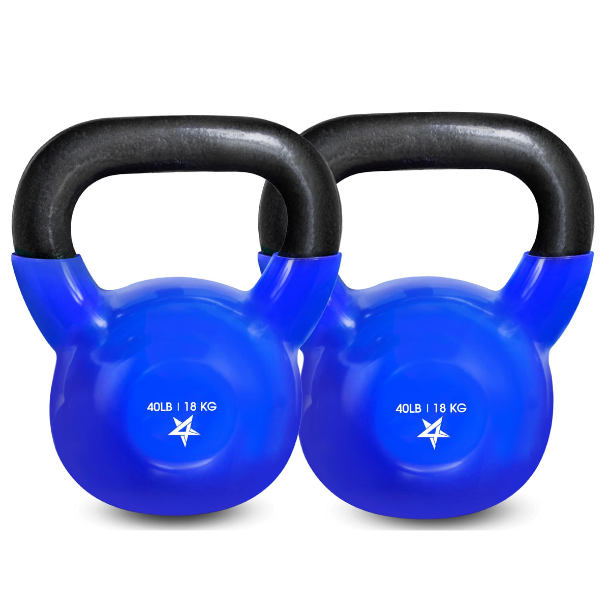 Yes4All Vinyl Kettlebell, 5–100 Lb Strength Training Kettlebell