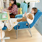 Folding Chairs Sit/Lean/lie Down,padded Folding Chairs Backrest Adjustable In 3 Levels,padded Folding Chairs With Armrests,folding Chairs For Office And Lunch Break,white Folding Chairs ( Color : Whit