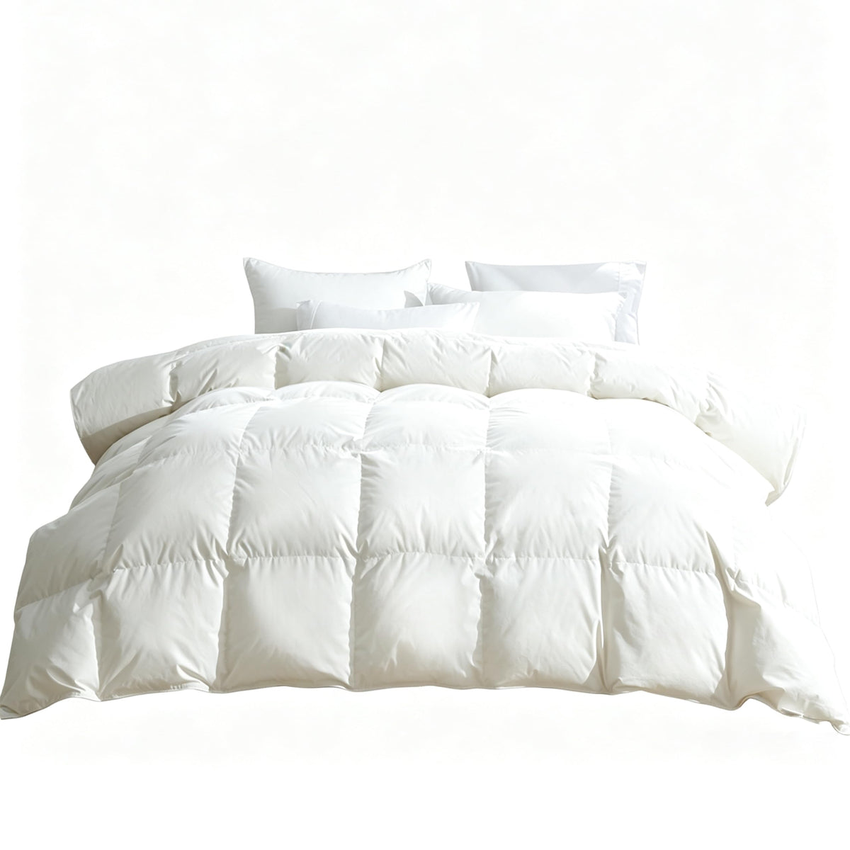 APSMILE Duvet Insert King,Fluffy Down Feather Fibers Comforter-All Season