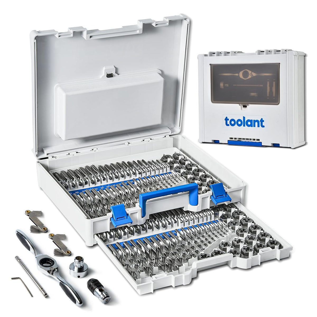 toolant 127-Piece Metric & SAE Ratcheting Tap and Die Set