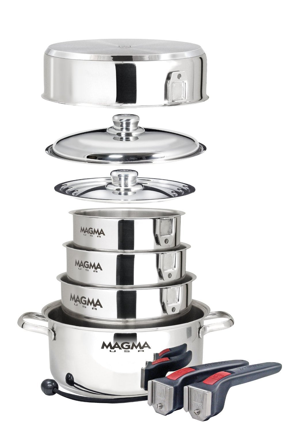 Magma A10-360L-IND 10 Piece Stainless Steel Nesting Cookware Set