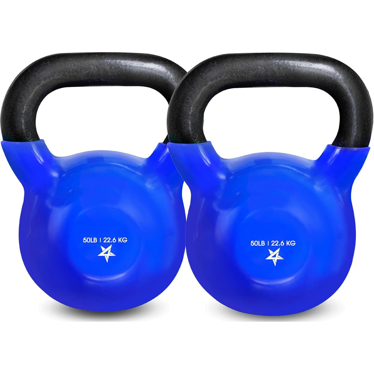 Yes4All Vinyl Kettlebell, 5–100 Lb Strength Training Kettlebell