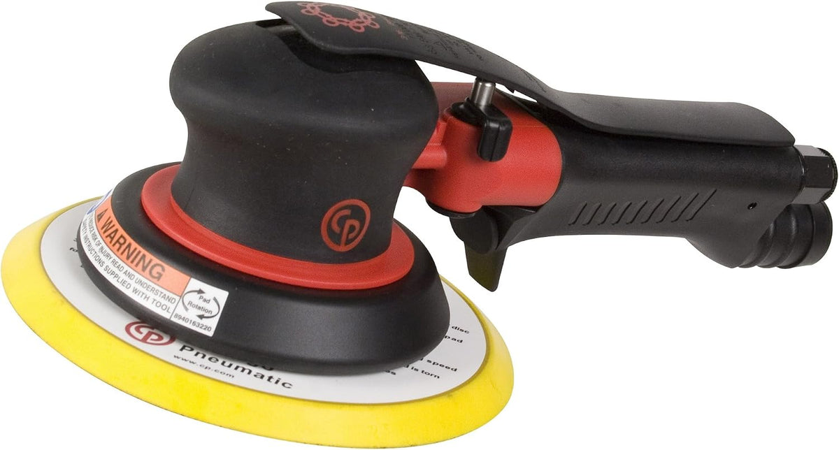 Chicago Pneumatic CP7255E-3 - Air Random Orbital Sander Tool, Home Improvement, Woodworking Tools, Polisher, Sanding Tool, Hook & Loop, Non-Vacuum, 3 Inch (75 mm), 0.28 HP / 210 W - 12000 RPM