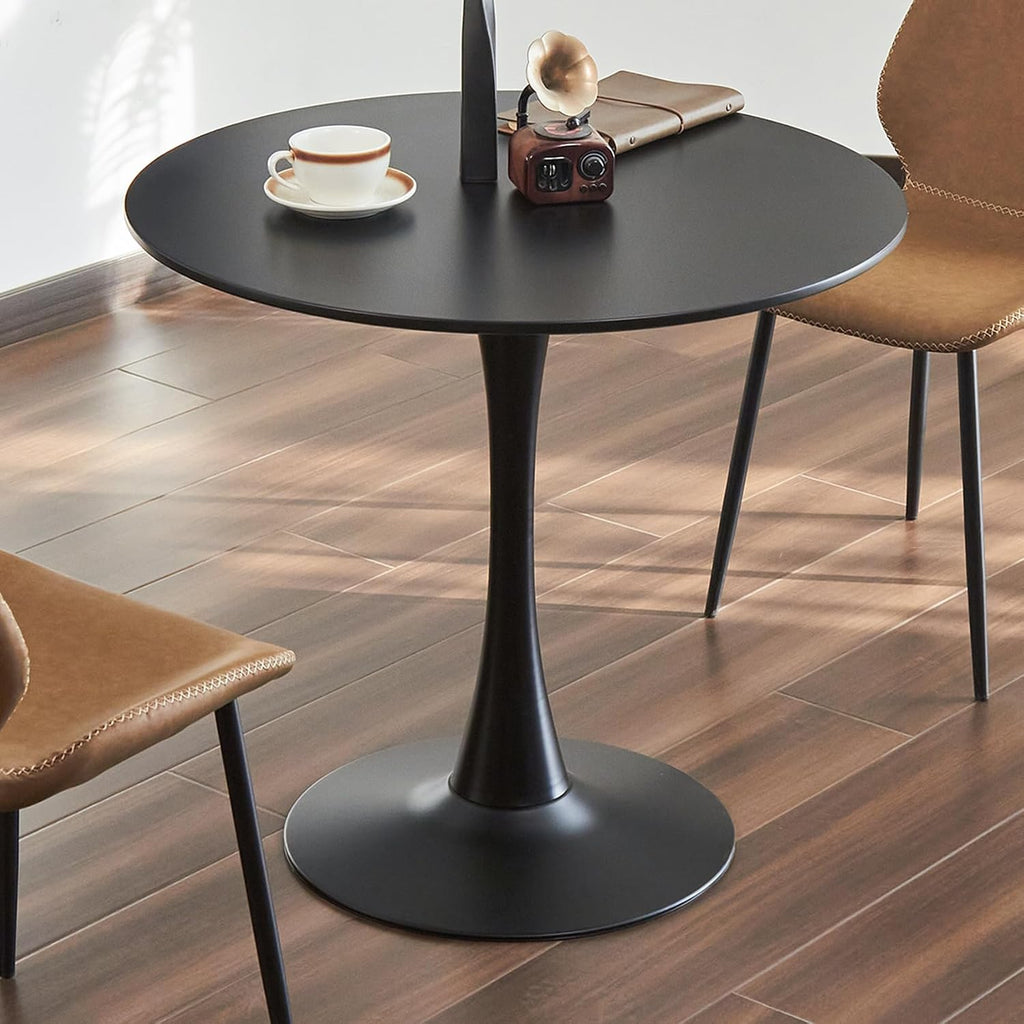 Round Dining Table, 31.5" Tulip Table (Black)