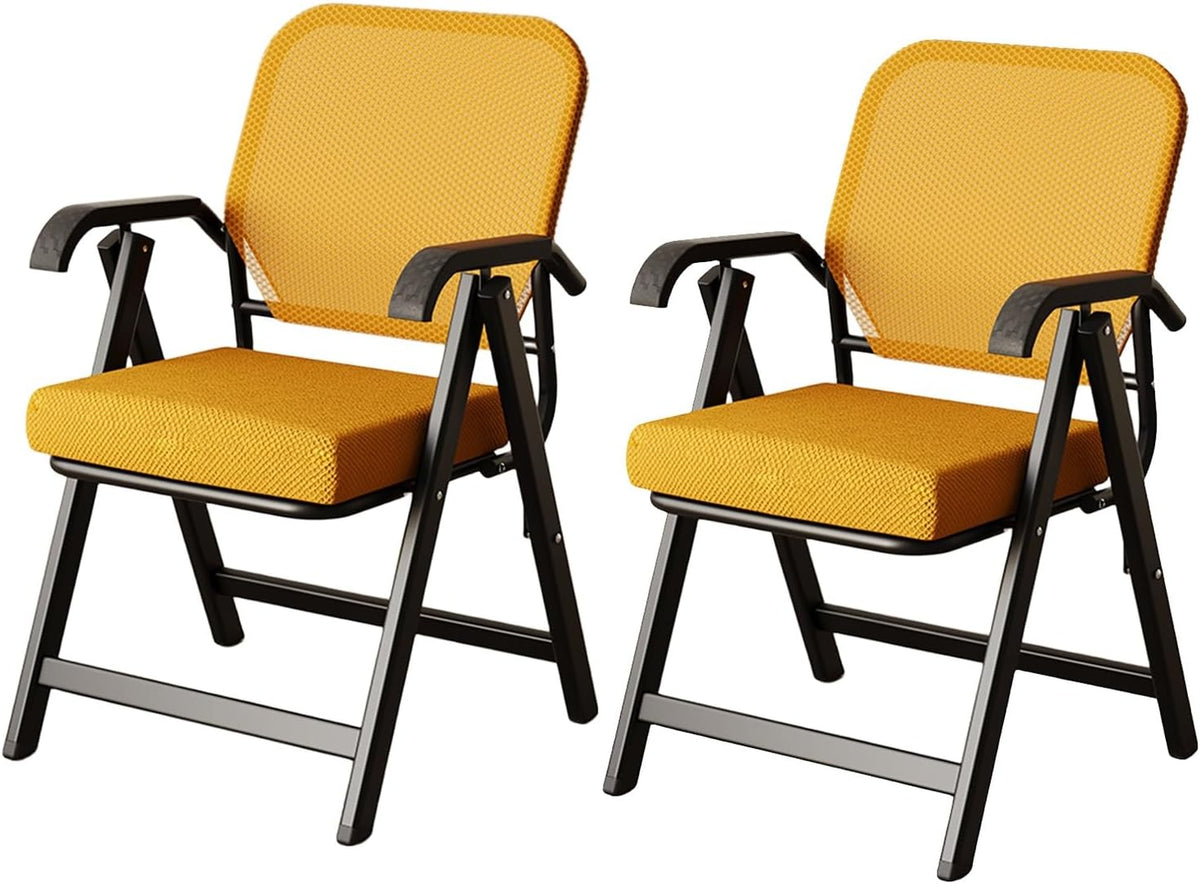 Padded Folding Chairs,folding Chairs Decompression Spine Protection,black Folding Office Chair With High Rebound Cushion,folding Chair For Meeting Room,office,Chess Room,home Load-bearing 150kg ( Colo