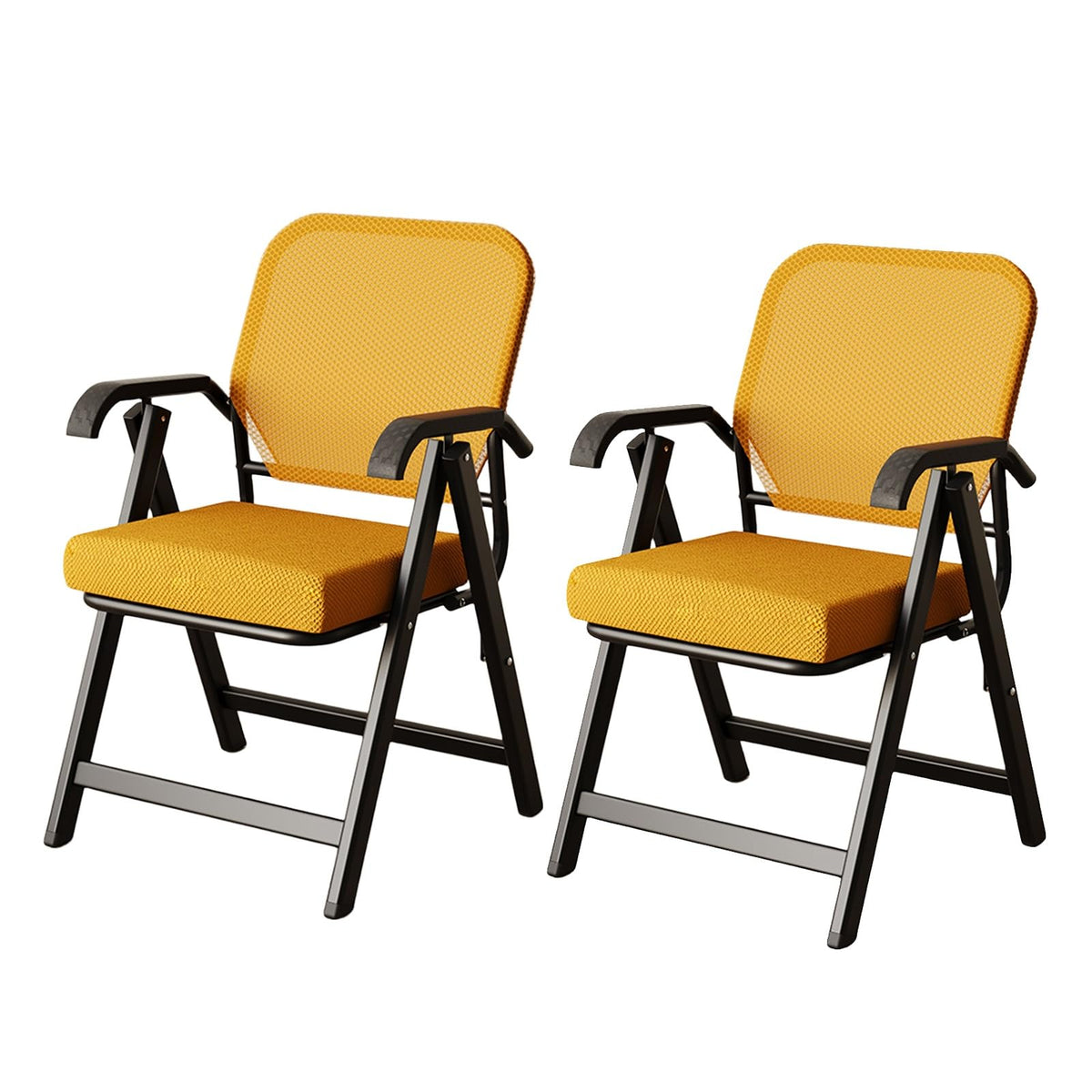 Padded Folding Chairs,folding Chairs Decompression Spine Protection,black Folding Office Chair With High Rebound Cushion,folding Chair For Meeting Room,office,Chess Room,home Load-bearing 150kg ( Colo