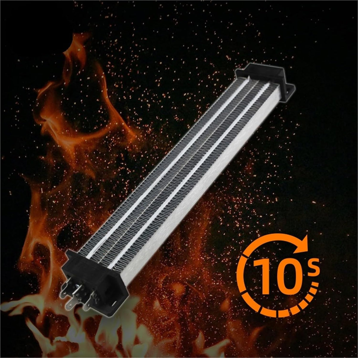 220V 2000W PTC ceramic air heater with insulated plastic bracket conductive type 242B2 297 * 50.5 * 26mm