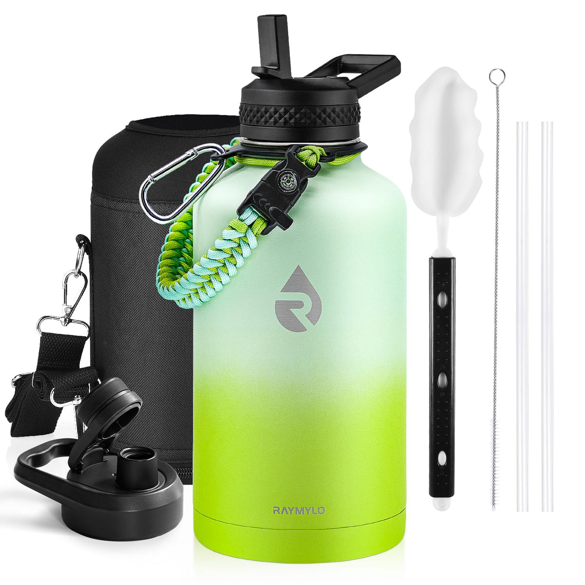 RAYMYLO Insulated Water Bottle 40 oz, Triple Wall Vacuum Stainless Steel