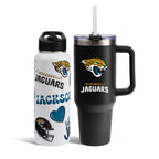 The Memory Company Officially Licensed NFL 2-Pack Stainless Steel Tumbler Set, 34oz Team Spirit Water Bottle & 40oz Game Day Tumbler with Lid and Straw, BPA-Free Materials, Convenient Straw Design