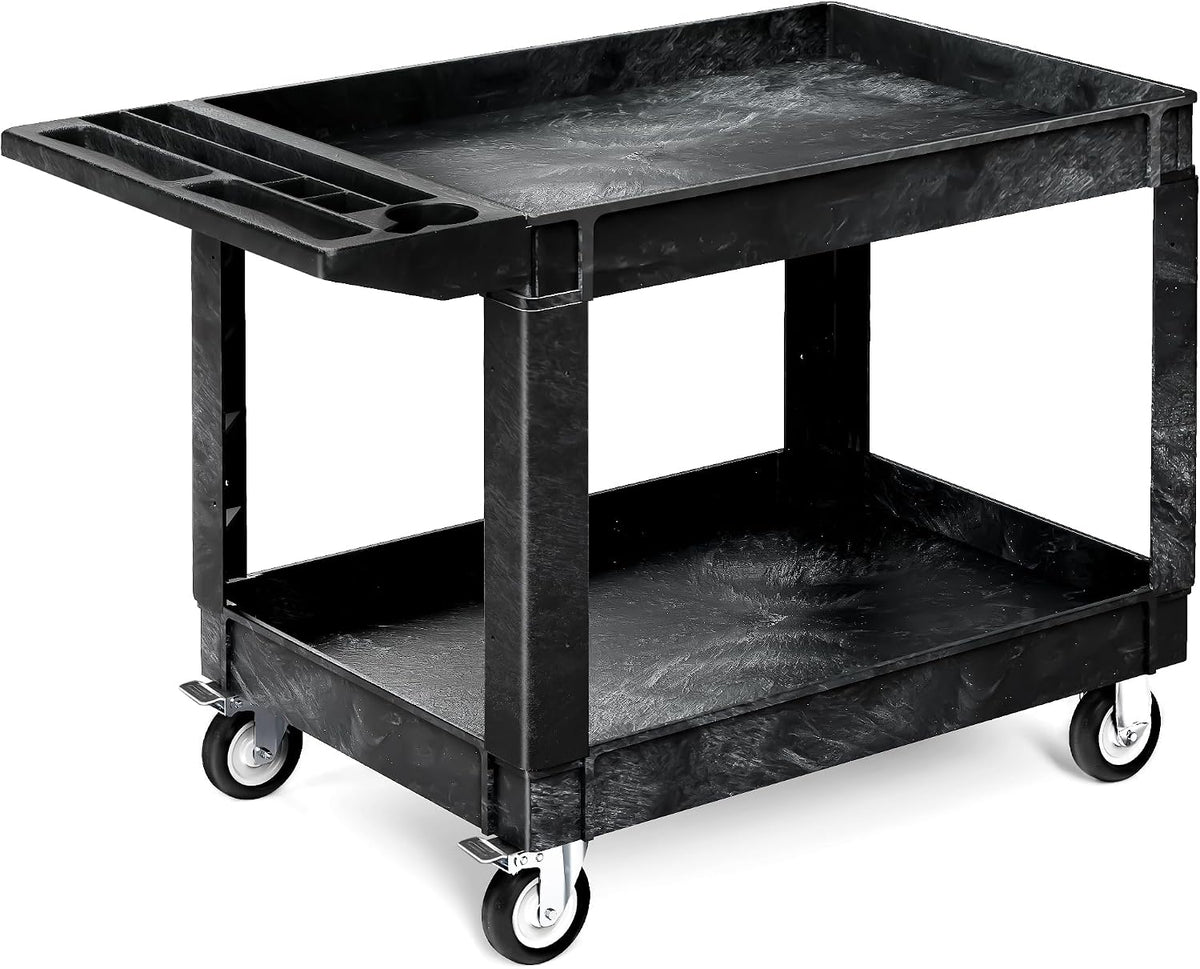 YITAHOME Utility Cart on Wheels 45 x 25 Inch w/Swivel Wheels(2 Brake)