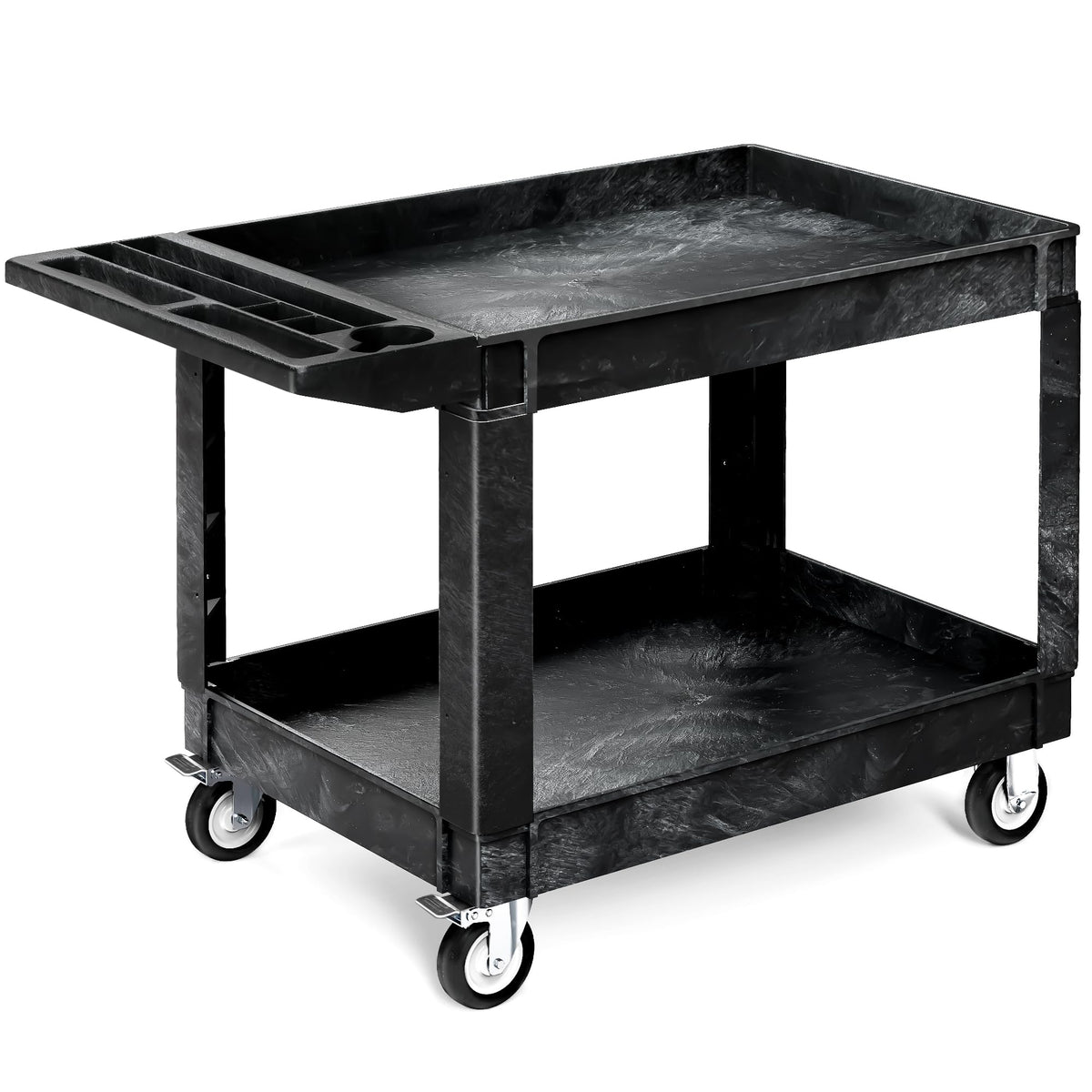 YITAHOME Utility Cart on Wheels 45 x 25 Inch w/Swivel Wheels(2 Brake)