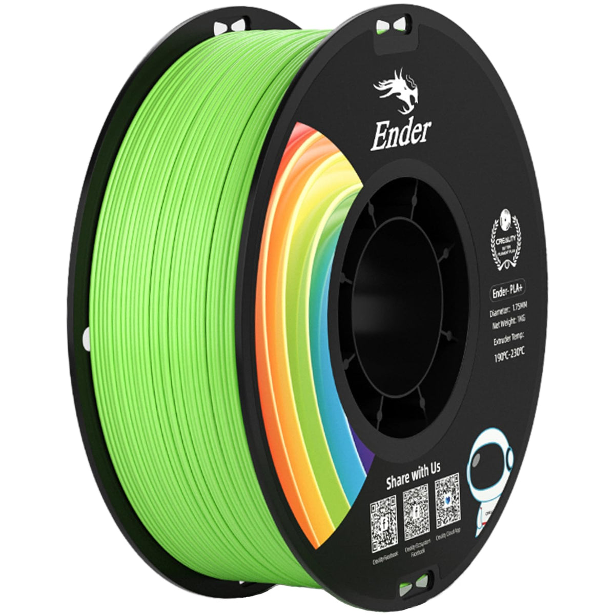 Creality PLA 3D Printer Filament, Multicolor, 12-Pack, 12KG Total