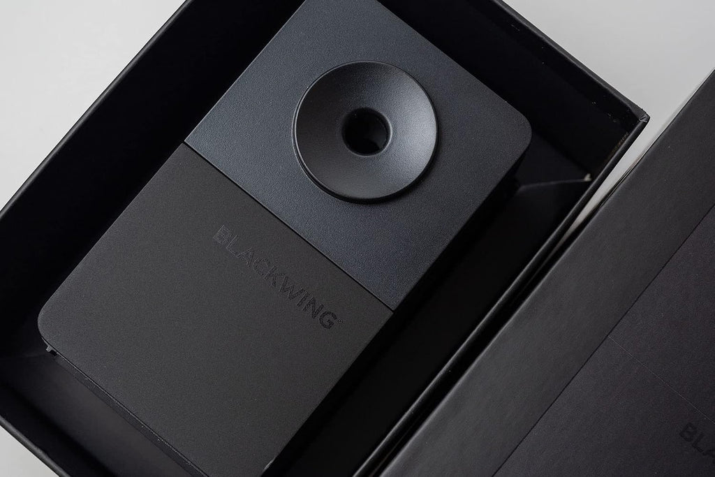 Blackwing Desktop Pencil Sharpener, Adjustable Point Dial, Hand Crank