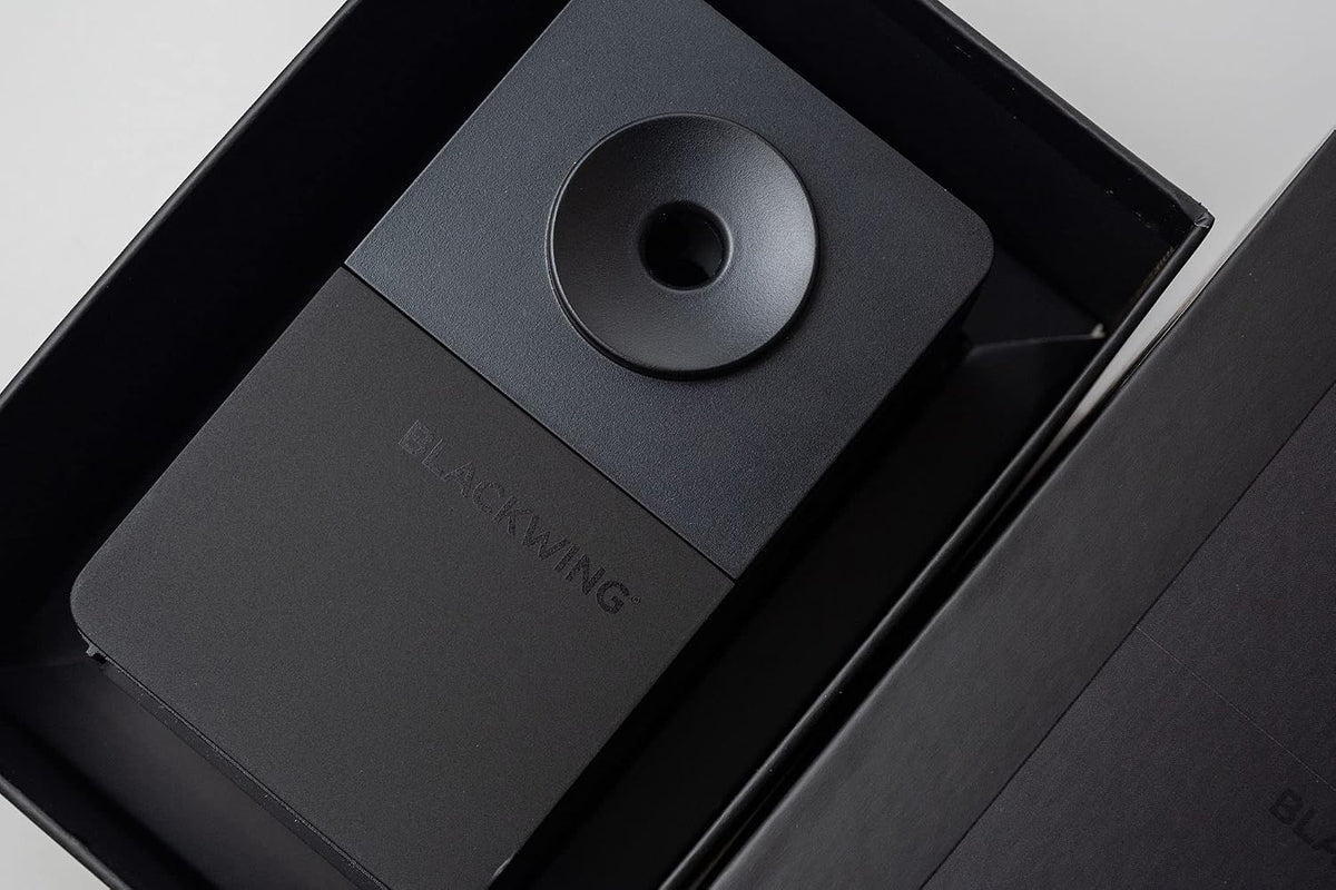 Blackwing Desktop Pencil Sharpener, Adjustable Point Dial, Hand Crank