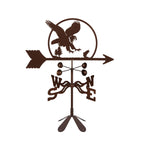 EZ Vane Steel Eagle Weathervane with Wind Cups — Deck Mount