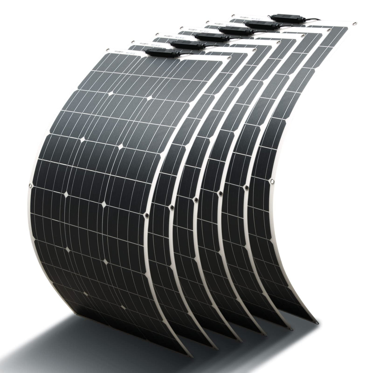 3pcs 100W Solar Panel Flexible 18V, (300W) Solar Module Ideal for Garden House, Camping, Motorhome, Uneven Surface