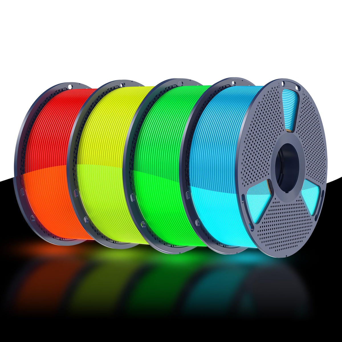 SUNLU PETG Filament 1.75mm,10kg,10 Packs Multi-Color