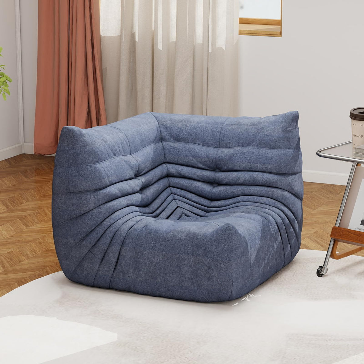 Bean Bag Chair for Adults, Memory Foam Bean Bag Sofa with Waterproof Fabric