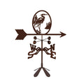 EZ Vane Steel Heron Bird Weathervane with Wind Cups — Post Mount