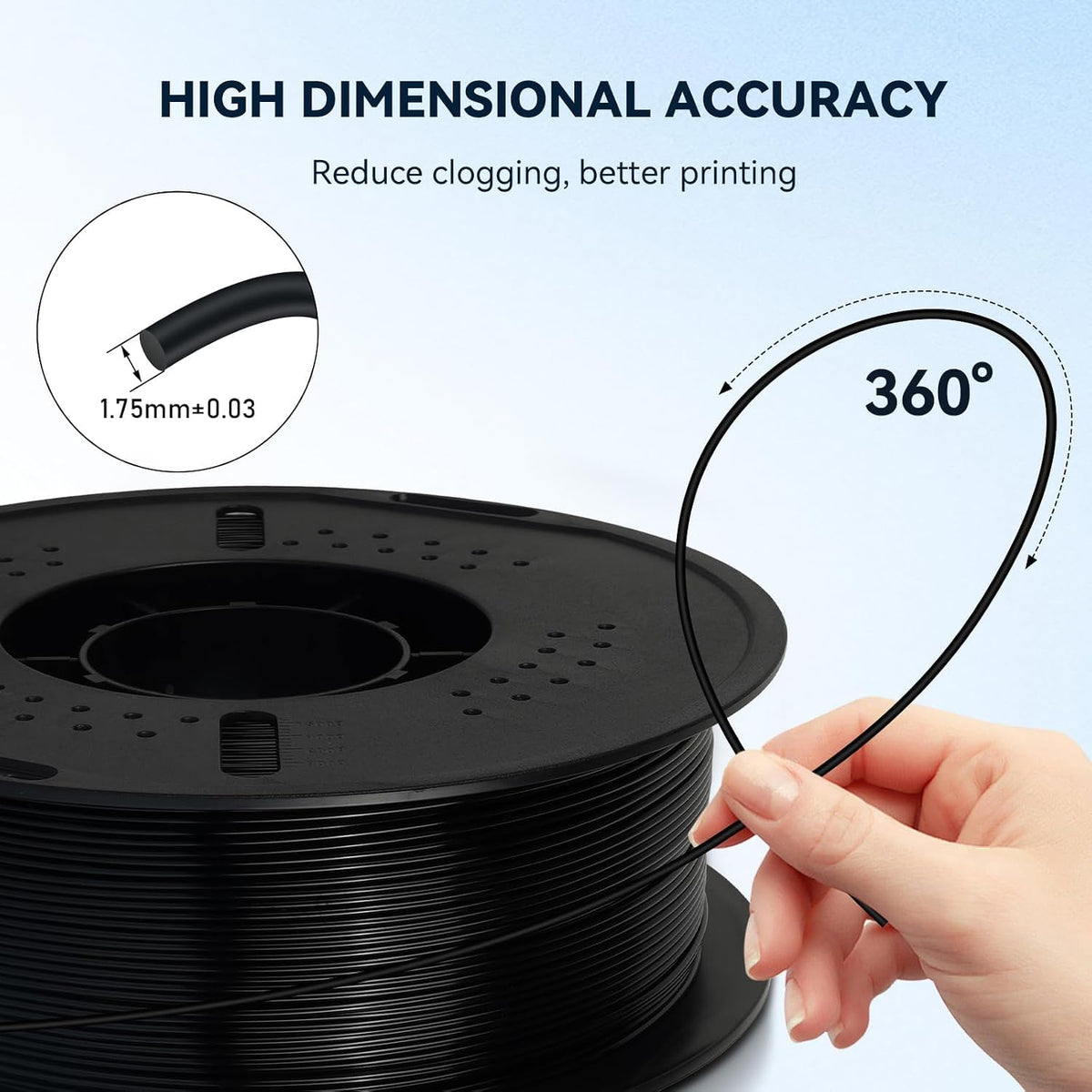 Kingroon PETG 3D Printer Filament, 10 Rolls, Dimensional Accuracy +/- 0.03 mm, 1kg Spool(2.2lbs), 1.75 mm，10KG Ten Colors Black White Grey Red Blue Green Yellow Orange Transparent Silver