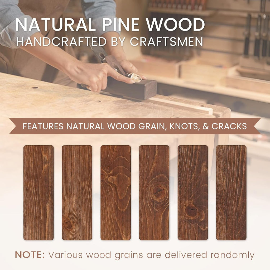 G GOOD GAIN 60'' Fireplace Mantel, 5'' Pine Wood Floating Shelf, DarkWalnut