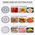 Portable Meat Mincer, 350WElectric Meat Grinder with Aluminum Alloy Tray, 3 Different Hole Diameter Cutting Boards and Removable Parts, Time & Effort Saving and Easy to Clean, for Home, Kitchen