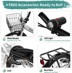 AVASTA Quartet Folding Bike, 20/24 Inch, 7-Speed, Dual Brakes