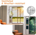 Dog Door for Sliding Glass Door with Screen Design for Medium Dogs