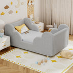 DoCred Toddler Bed, Upholstered Toddler Bed for Girls&Boys