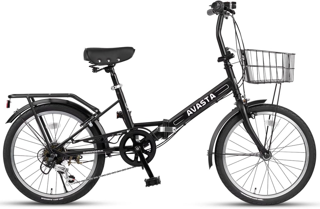 AVASTA Quartet Folding Bike, 20/24 Inch, 7-Speed, Dual Brakes