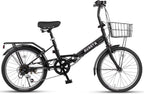 AVASTA Quartet Folding Bike, 20/24 Inch, 7-Speed, Dual Brakes