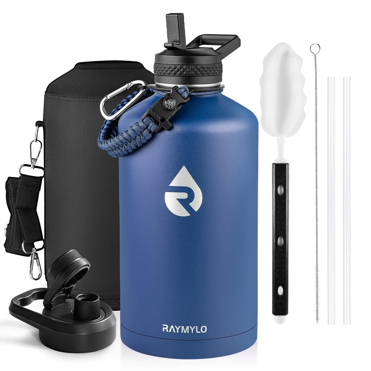 RAYMYLO Insulated Water Bottle 40 oz, Triple Wall Vacuum Stainless Steel
