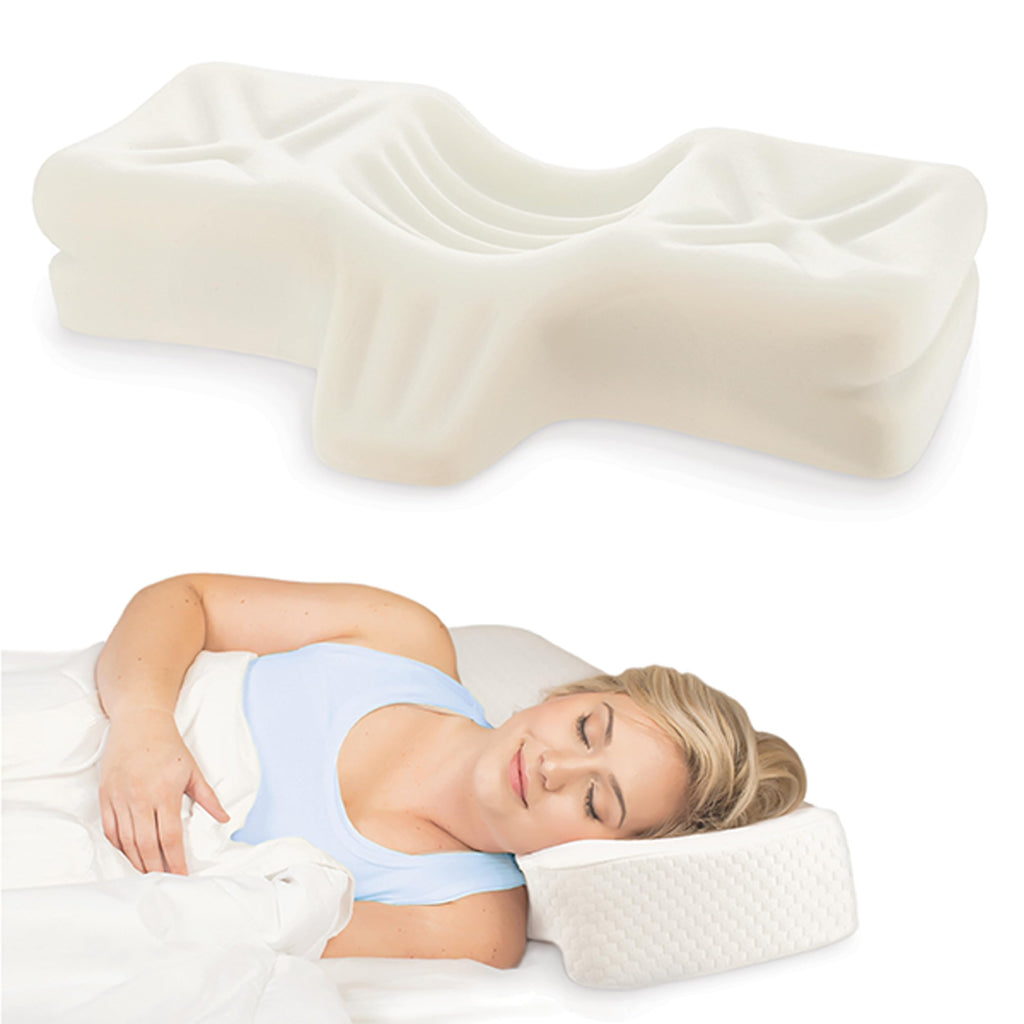 Therapeutica Ergonomic Cervical Pillow for Neck Pain Relief, Average, WH
