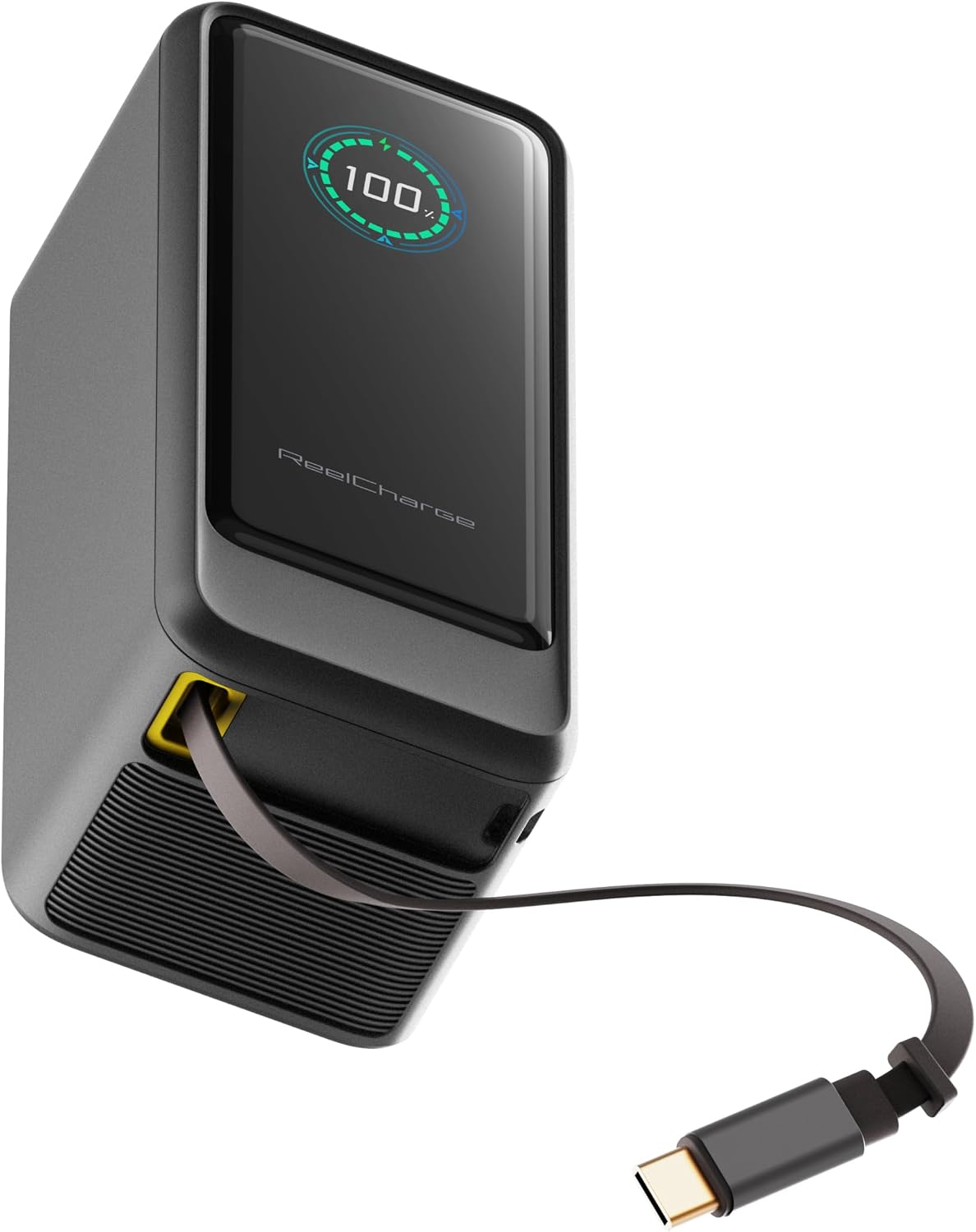 ReelPro Portable Charger Power Bank 15000mAh, 67W Built in Cable