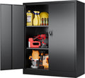 SISESOL 75" Tall Metal Storage Cabinet with Wheels,Rolling Garage Storage Cabinet with Lock,Black Metal Cabinets with Wheels and Shelves,Deep Heavy Duty Tool Locker for Garage,Home,Office,Shop